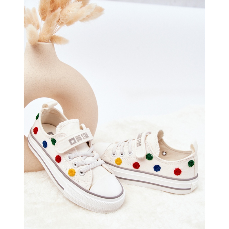 Lasten tennarit tarranauhalla Big Star JJ374053 Valkoinen 2