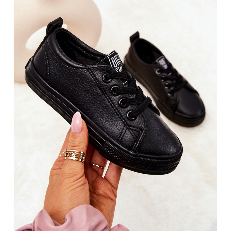 Nahkaiset tennarit Big Star JJ374025 mustat 1