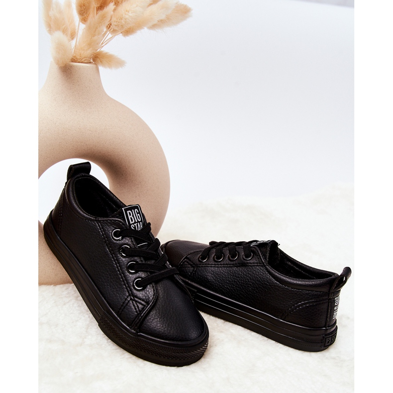 Nahkaiset tennarit Big Star JJ374025 mustat 2