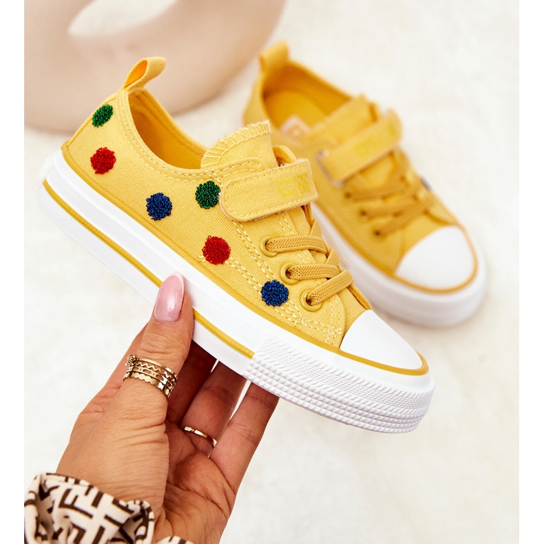 Lasten tennarit tarranauhalla Big Star JJ374056 Keltainen 1