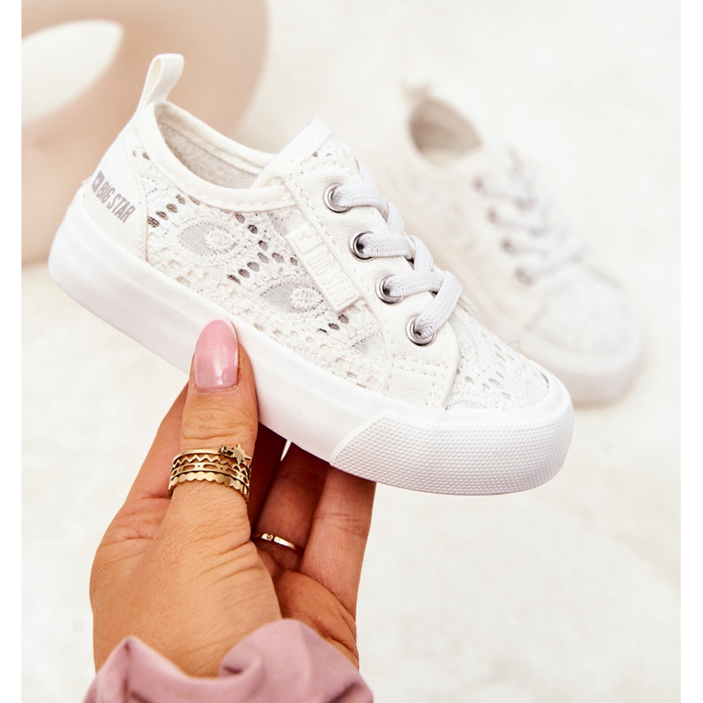 Harjakattoiset tennarit Big Star JJ374134 Valkoiset valkoinen 1