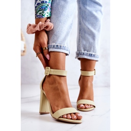 Pastellinvihreät Georgina Heel -sandaalit 1