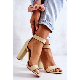 Pastellinvihreät Georgina Heel -sandaalit 2