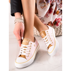 Naisten Big Star -lenkkarit HH274455 vaaleanpunainen 1