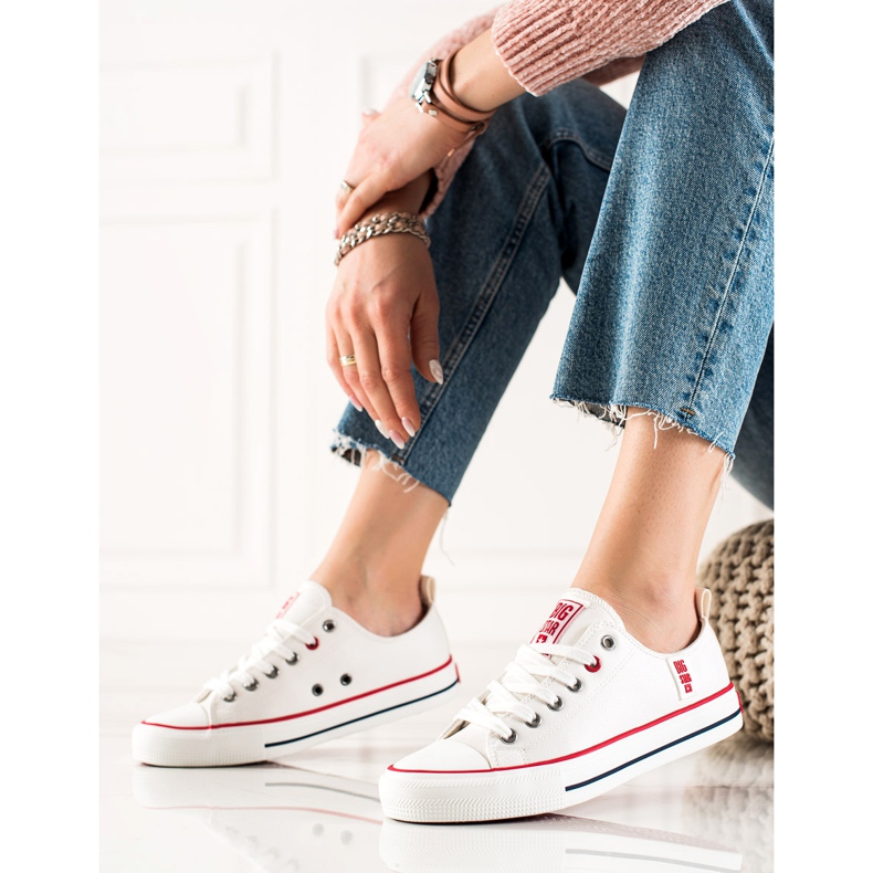 Naisten Big Star -lenkkarit JJ274130 valkoinen 1