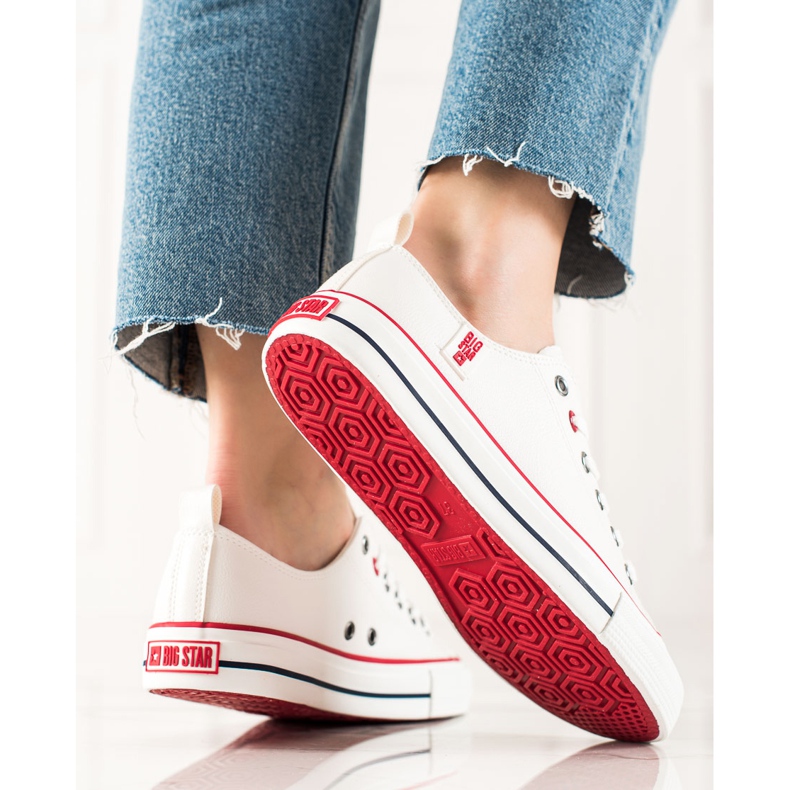 Naisten Big Star -lenkkarit JJ274130 valkoinen 2