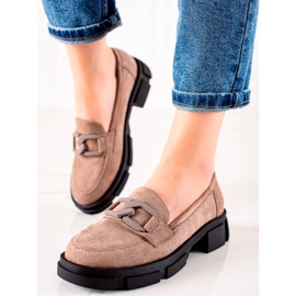 Goodin Mokkanahkaiset loaferit alustalla ruskea 1