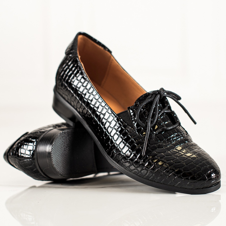 W. Potocki Tyylikkäät Lace-up Potocki -kengät musta 1