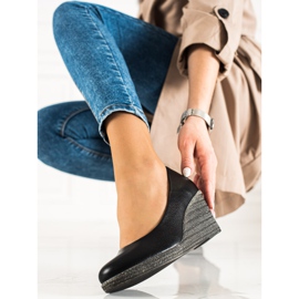 W. Potocki Classic Pumps On Wedge Potocki musta 1