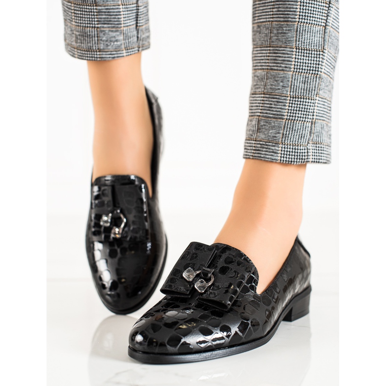 W. Potocki Kengät Potockin kristalleilla musta 1