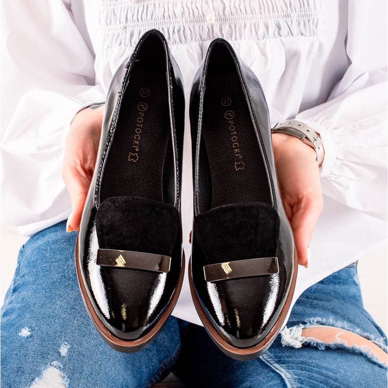 W. Potocki Mustat Potocki kengät 2