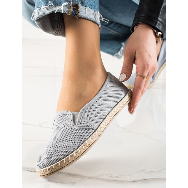TRENDI Rento Slipony Espadrilles harmaa 1