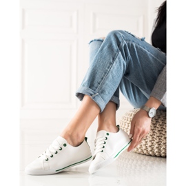 TRENDI Klassiset matalat tennarit valkoinen 2