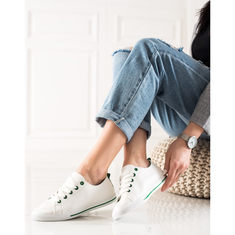 TRENDI Klassiset matalat tennarit valkoinen 2