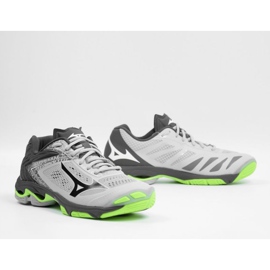 Mizuno Wave Lightning Z5 M V1GA190037 lentopallokengät harmaa harmaan sävyt 2