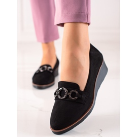 VINCEZA mokkanahka kengät musta 1