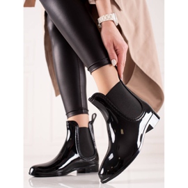 TRENDI Lakattu galoshes musta 1