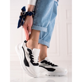 Marquiz Mesh -lenkkarit valkoinen musta 2