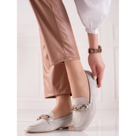 Small Swan Tyylikkäät harmaat loaferit 1