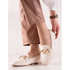 Small Swan Tyylikkäät kermanväriset loaferit beige 1