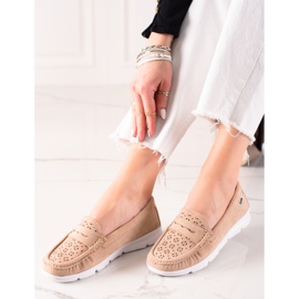 Goodin Loaferit harjakattoisella kuviolla beige 2