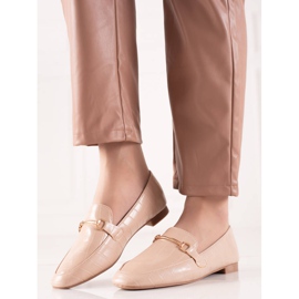 Encor Tyylikkäät Loaferit Eco -nahkaa beige 1