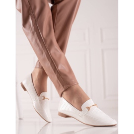 Encor Tyylikkäät Loaferit Eco -nahkaa valkoinen 1