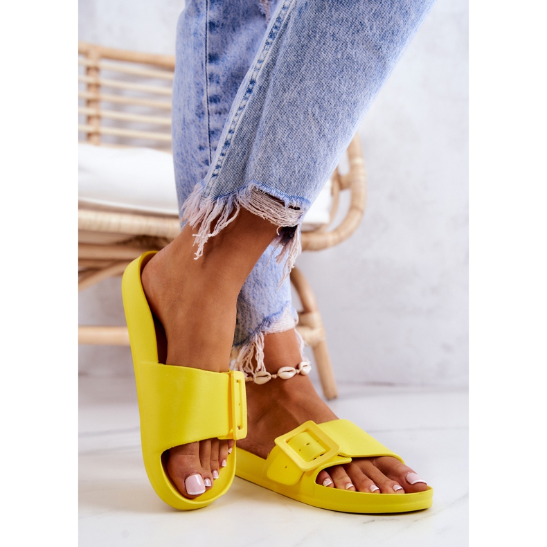 Naisten tossut Big Star soljella FF274A392 Keltainen 2