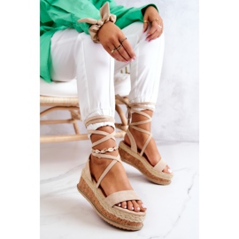 FB2 Suede Wedge Espadrilles Sandaalit Shanny Beige 1
