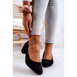 Tangossa olevat mokkanahkapumput Sergio Leone PB291 musta 2