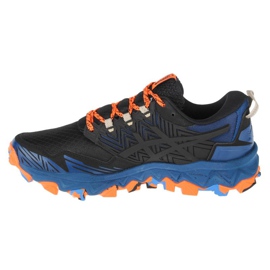 Asics Gel-FujiTrabuco 8 M 1011A668-400 musta sininen oranssi harmaa 1