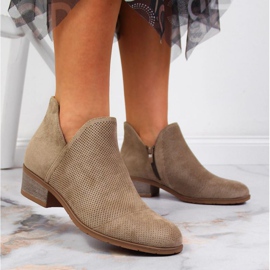 Harjakattoiset saappaat Filippo W PAW319B beige 2