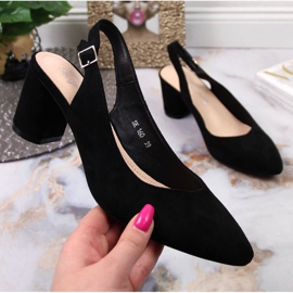 Sergio Leonen pylvään pumput SK362 mustana 1