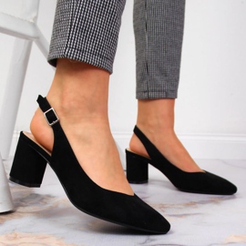 Sergio Leonen pylvään pumput SK362 mustana 2