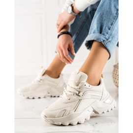 TRENDI Beige muoti lenkkarit 1