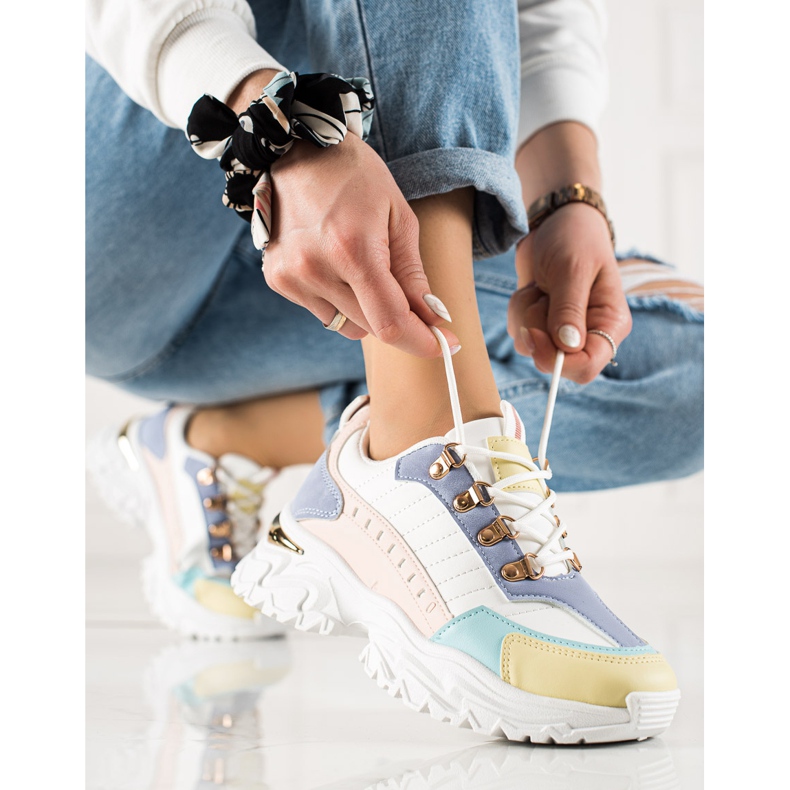 TRENDI Tyylikkäät värikkäät lenkkarit valkoinen monivärinen 1