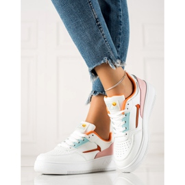 TRENDI Muodikkaat valkoiset lenkkarit valkoinen monivärinen 1