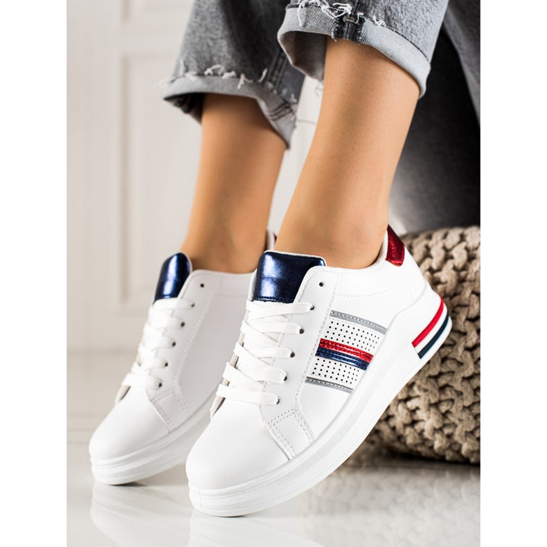 TRENDI Rennot valkoiset urheilukengät valkoinen 1