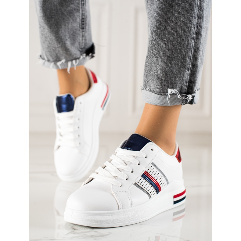 TRENDI Rennot valkoiset urheilukengät valkoinen 2