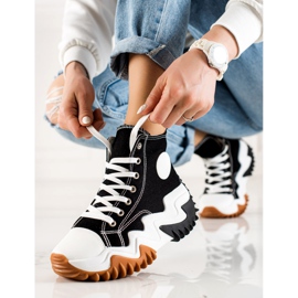 TRENDI Mustat Sneakers Muotilenkkarit 1