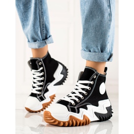 TRENDI Mustat Sneakers Muotilenkkarit 2