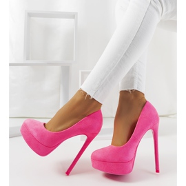 Vaaleanpunaiset neonpumput Lorine-stilettokengässä vaaleanpunainen 1