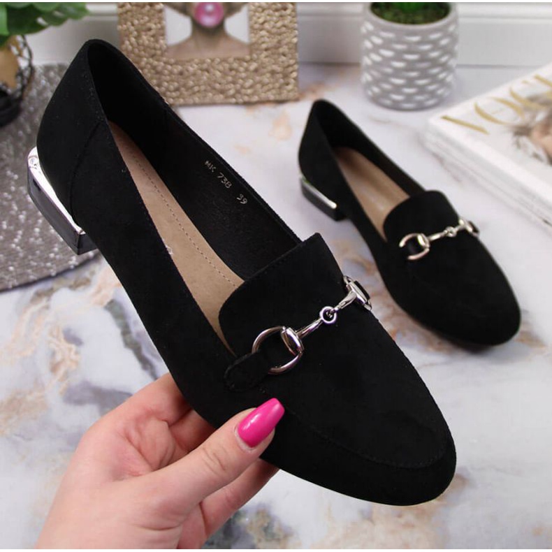 Mustat mokasiinikengät Sergio Leone W SK360 -koristeella 1