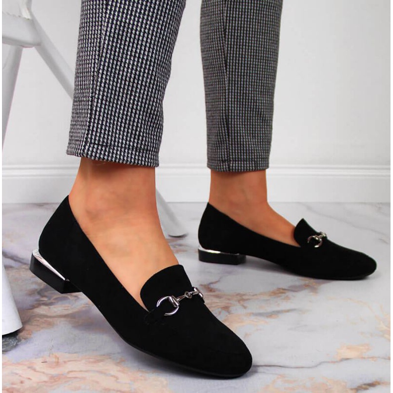 Mustat mokasiinikengät Sergio Leone W SK360 -koristeella 2