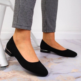 Suede ballerinat Sergio Leone W SK361A musta 2