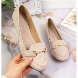Loaferit koristeilla Potocki W WOL59B beige 1
