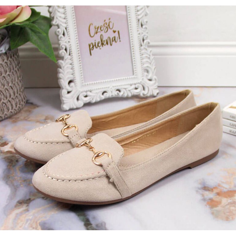 Loaferit koristeilla Potocki W WOL59B beige 2