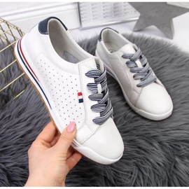 Nahkaiset lenkkarit Filippo W PAW312 valkoiset valkoinen 1