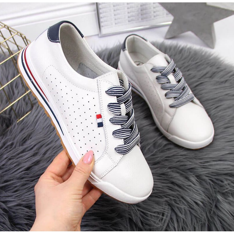 Nahkaiset lenkkarit Filippo W PAW312 valkoiset valkoinen 1