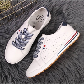 Nahkaiset lenkkarit Filippo W PAW312 valkoiset valkoinen 2